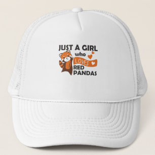 Red Pandas Girl Liebe Red Panda Kawaii Niedlicher Truckerkappe
