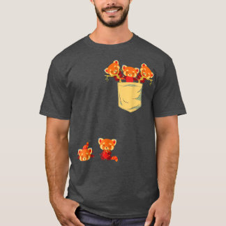 Red Pandas in Pocket Phantastisch Niedlich Panda B T-Shirt