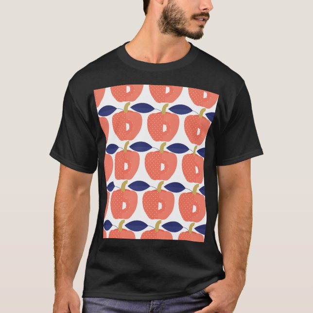 Red Paprika: Gewürze Inspiriert Nahtlos. T-Shirt (Vorderseite)