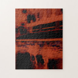 Red Paris Nacht. Coole verschwommene Bewegung