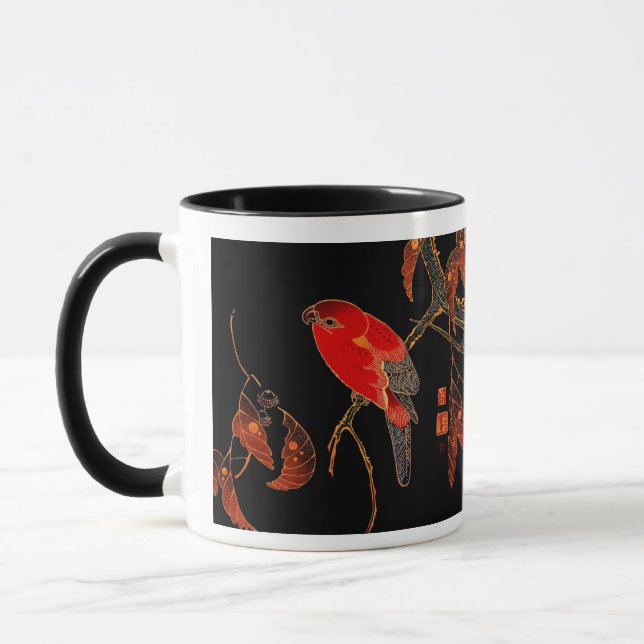 Red Parrot Fine Art Tasse (Links)