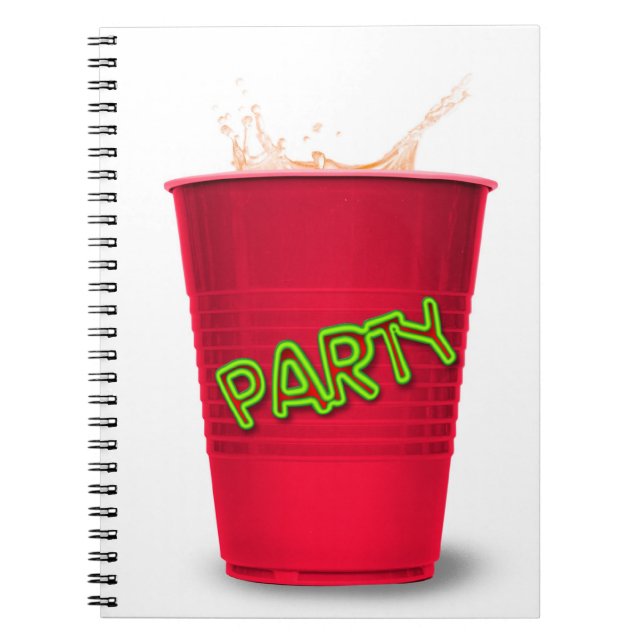 Red Party Cup Notizblock (Vorderseite)