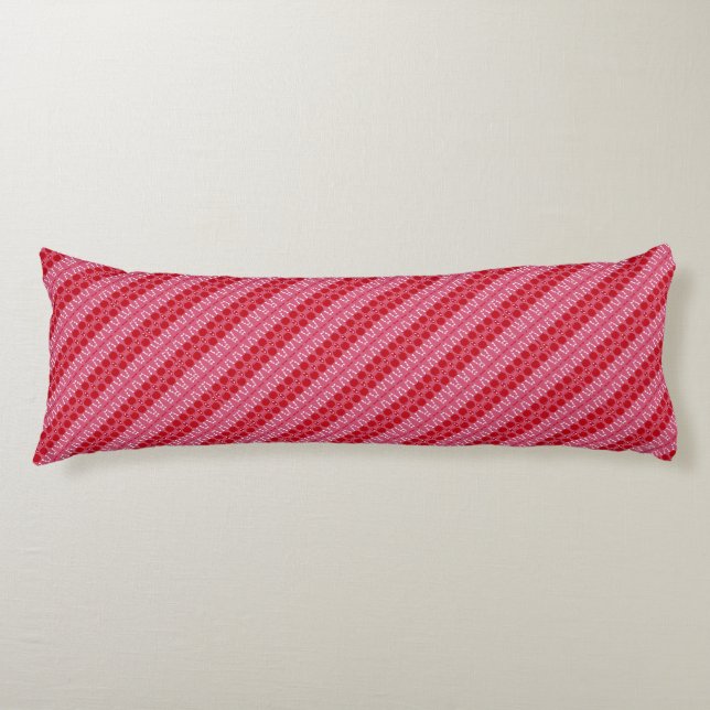 Red Pattern Pillow Seitenschläferkissen (Vorderseite)