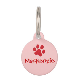 Red Paw Print Tiermarke
