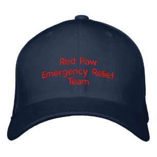 Red Paw Response Hat Bestickte Kappe