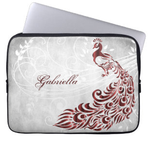 Red Peacock Personalisierter Laptop-Sieb Laptopschutzhülle