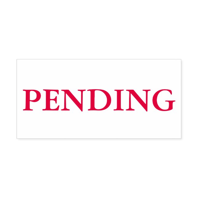 Red Pending Permastempel (Design)