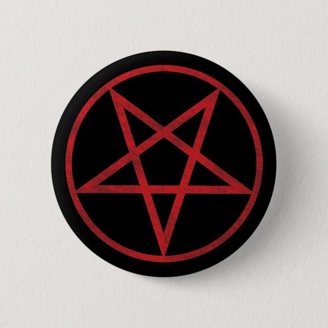 Red Pentagram Button (Vorderseite)