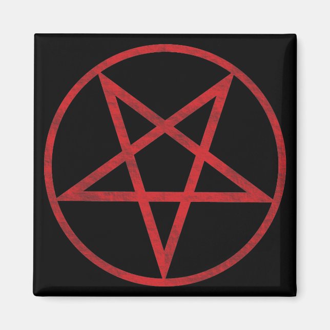 Red Pentagram Magnet (Vorne)