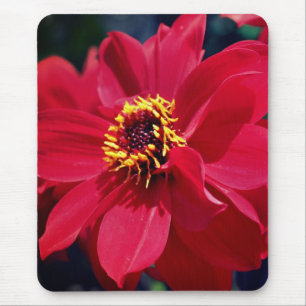 Red Peony Blume Mousepad