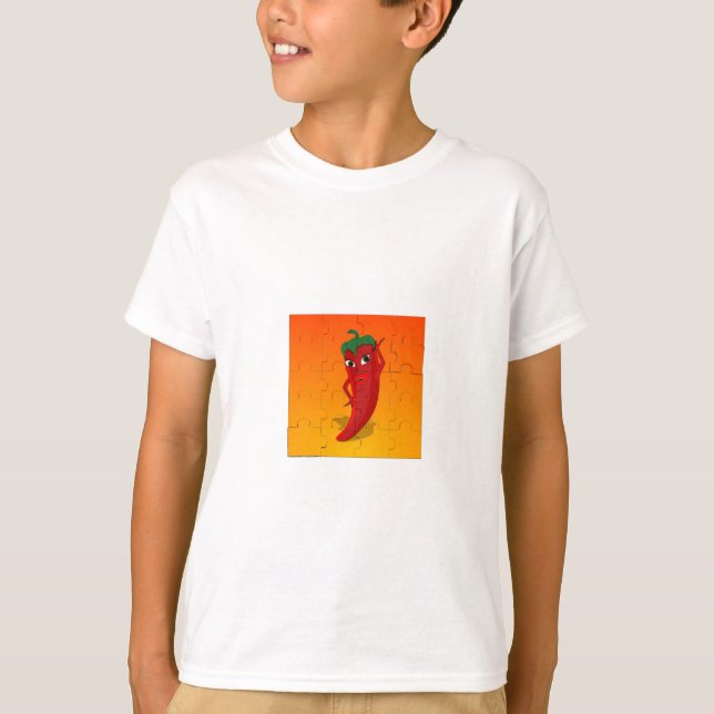 Red Pepper Diva Jigsaw Puzzle T-Shirt (Vorderseite)