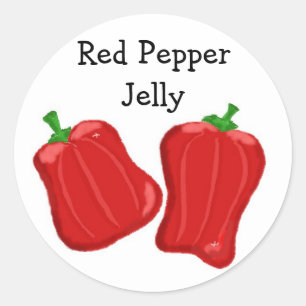 Red Pepper Jelly Runder Aufkleber