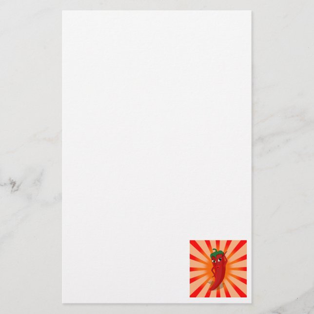 Red Pepper Superstar Briefpapier (Vorderseite)