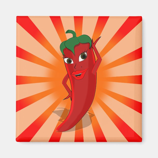 Red Pepper Superstar Magnet (Vorne)