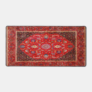 Red Persian Rug From Mashhad Desk Mat Schreibtischunterlage