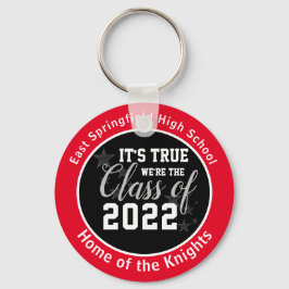 Red Personalisiert High School Class 2023 Schlüsselanhänger