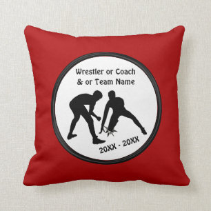 Red Personalisierte Wrestling Geschenke für Senior Kissen