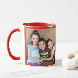 Red Personalize FOTO TEMPLATE Geschenk Kaffee Tass Tasse