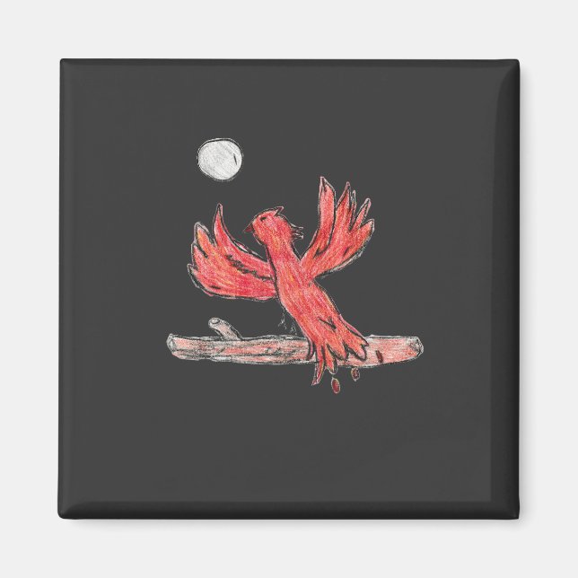 Red Phoenix Magnet (Vorne)