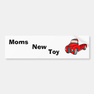 red_pick-up_truck, Mamas, Spielzeug, neu Autoaufkleber
