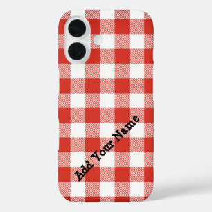 Red Picnic Kariert mit Individuelle Name title_seo2
