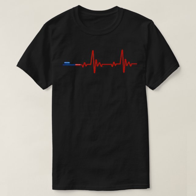 Red Pill Heartbeat Konservative Republikanische Wa T-Shirt (Design vorne)