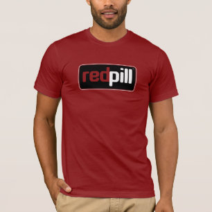 Red Pill™ Text Black Logo American Apparel T - S T-Shirt