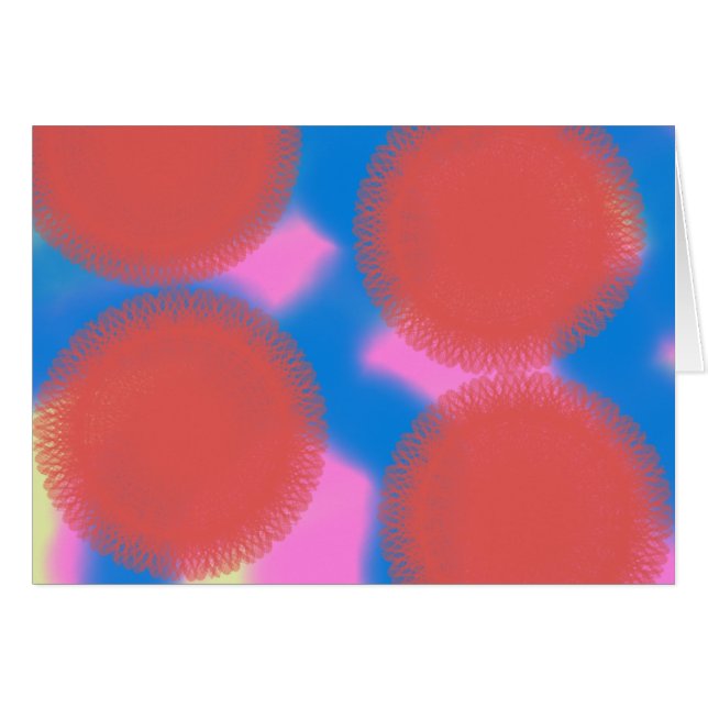 red pink and blue 56789 abstract art (Vorderseite (Horizontal))