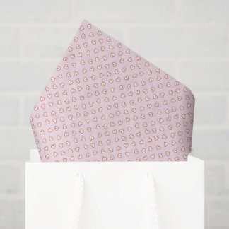 Red Pink Cute Coquette Hearts Valentine’s Day Seidenpapier