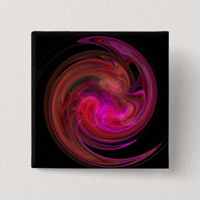 RED PINK FUCHSIA LIGHT VORTEX BUTTON (Vorderseite)