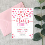 Red Pink Hearts Kokett 30. Geburtstag Party Einladung<br><div class="desc">Dies ist ein rotes und rosa Herz Thema Kokett 30. Geburtstag Party Einladung. Das ist ideal für ein Valentinstag-Party oder ein Liebe-Thema. 30. Geburtstag,  30. Geburtstag,  Geburtstagsfeier,  Geburtstagsgeschenke,  kokett 30. Geburtstag,  Geburtstagsfeier für Mädchen,  Geburtstagsparty für Mädels</div>