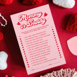 Red Pink Valentine Baby Showspielerin Ratet wer