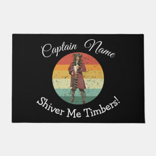 Red Pirate Doormat Fußmatte
