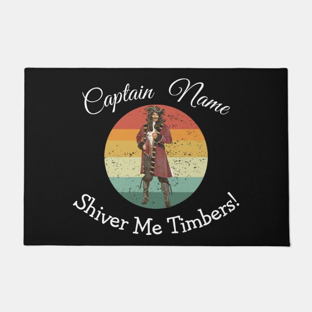 Red Pirate Doormat Fußmatte (Vorderseite)