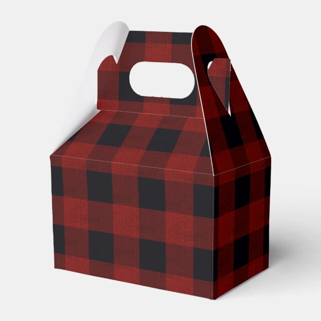Red Plaid Geschenkschachtel (Vorderseite)