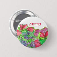 Red Platterbsen Name Tag