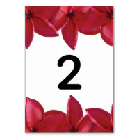 Red Plumeria Frangipani Wedding