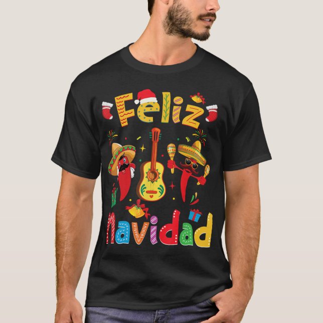 Red Poinsettia - Frohe Weihnachtsfeier - Happy Xm T-Shirt (Vorderseite)