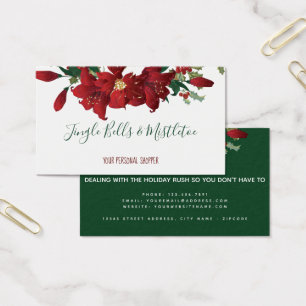 Red Poinsettia Weihnachts-Shopper Business