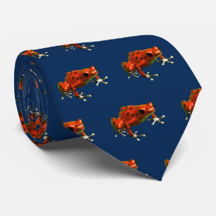Red Poison Dart Frog Neck Tie Krawatte