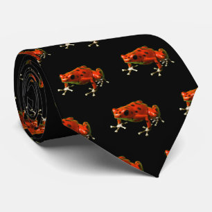 Red Poison Dart Frog Neck Tie Krawatte