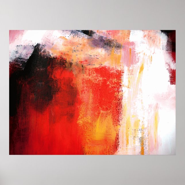 Red Polar - Abstrakt Art Poster (Vorne)