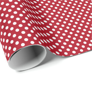 Red Polka Dot Geschenkpapier