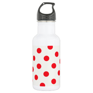 Red Polka Dot Retro Design Edelstahlflasche