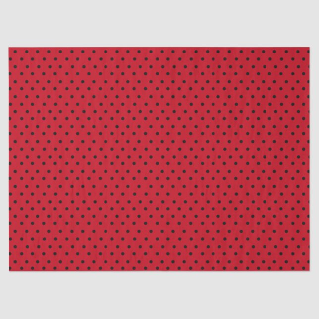 Red Polka Dot Seidenpapier (Vorderseite)