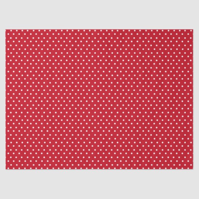 Red Polka Dot Seidenpapier (Vorderseite)