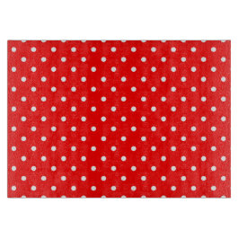 Red Polka Dots Cutting Board Schneidebrett