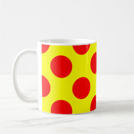 Red Polka Dots Kaffeetasse