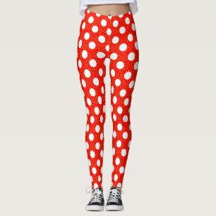 Red Polka Dots Leggings