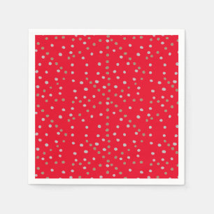 Red Polka Dots Serviette